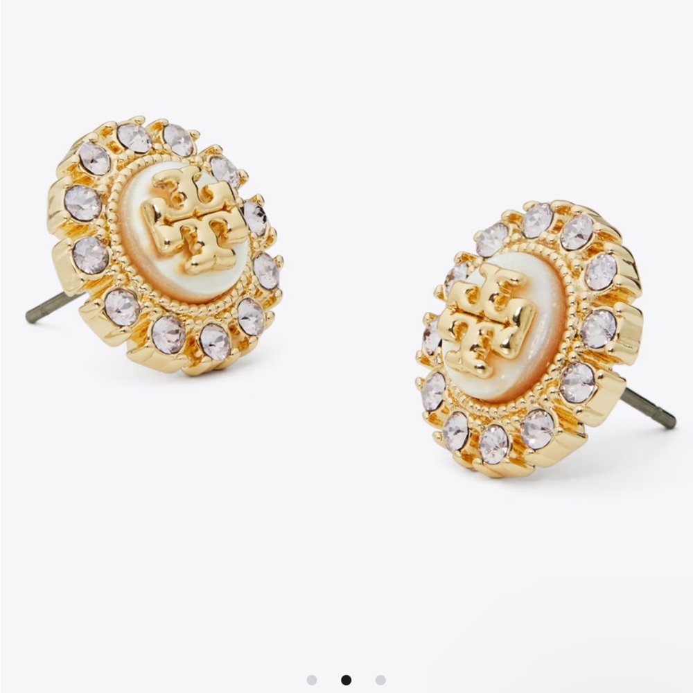 Tory Burch Crystal Stud Earrings